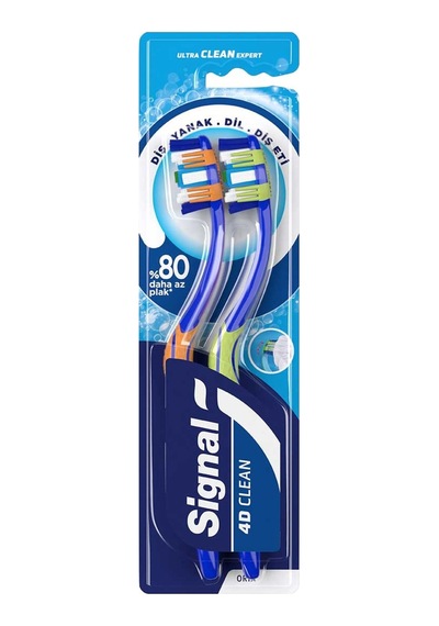 Signal 4d Clean Expert Diş Fırçası 1+1 - 7 Adet Tarı