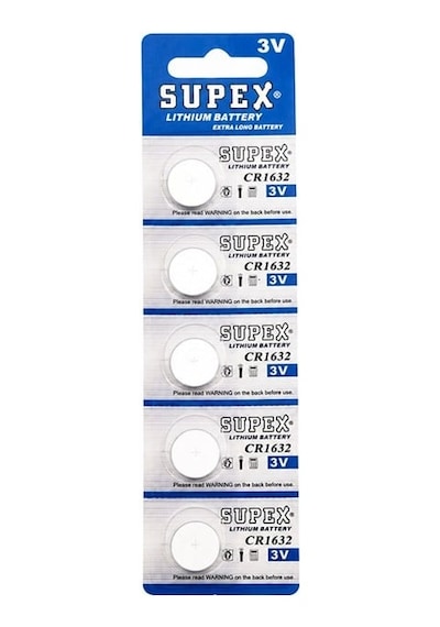 Supex Cr1632 3 Volt Lityum 1632 Düğme Pil 5'li Paket