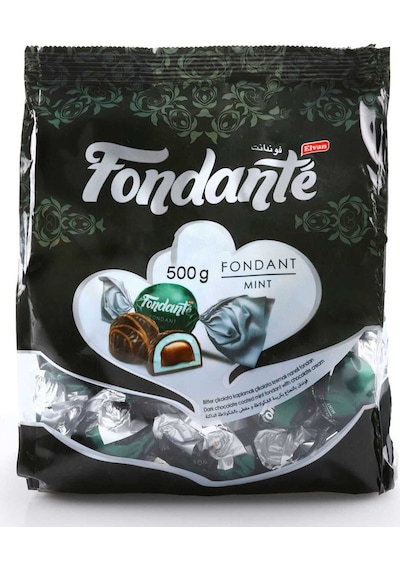 Fondante Çikolata Dolgulu Naneli 500 Gr. (1 Poşet)