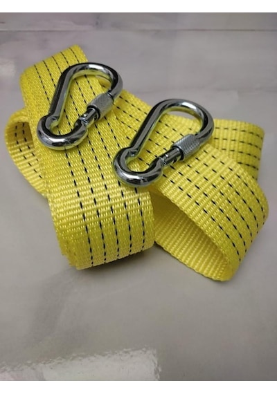 3 Ton Kapasiteli 3 M Çeki Halatı - 10 Mm Vidalı Metal Çengel İle Dayanıklı Alüminyum