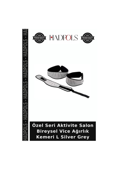 Özel Seri Aktivite Salon Bireysel Vice Ağırlık Kemeri L Silver Grey