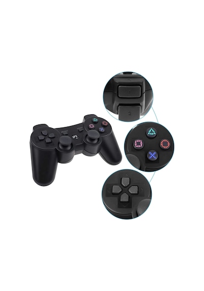 Ps3 Doubleshock Siyah Bluetooth Wireless Controller Oyun Kolu Ps3