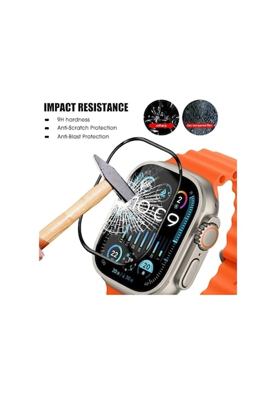 Watch Ultra Serisine Uyumlu Premium 3d Temperli Koruma Camı
