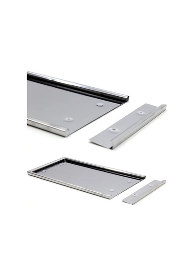 Trobus Araba Plaka Altlığı Krom Dikdörtgen Plakalık Vidalı 30x16 Cm