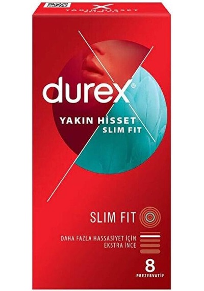 Durex Yakın Hisset Skin Fit 8 Adet Prezervatif