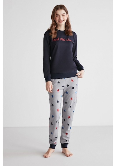 U.S. Polo Assn. U.s Polo Assn. 16958 Kadın Lacivert Patlı Uzun Kollu Pijama Takımı -lacivert Lacivert U.S. Polo Assn. U.s Polo Assn. 16958 Kadın Lacivert Patlı Uzun Kollu Pijama Takımı -lacivert Lacivert
