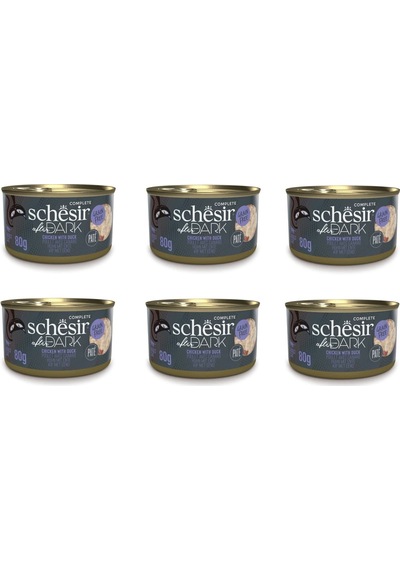 Schesir After Dark Pate Tavuklu Ve Ördekli Konserve 80 Gr. X 6 Adet