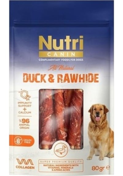 Nutri Canin Ördek Eti Sargılı Kemik Köpek Ödülü Small 80 Gr