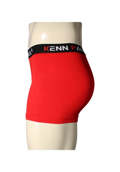 Kenn Paul Erkek Kırmızı Premium Bambu Boxer Konfor Boxer Kaliteli Boxer Çok Renkli