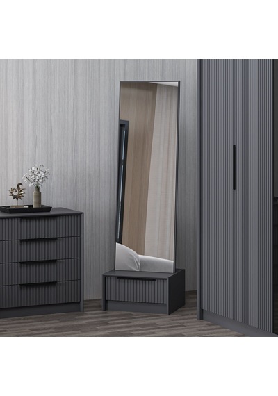 Kale Luxe Boy Aynası - Antrasit