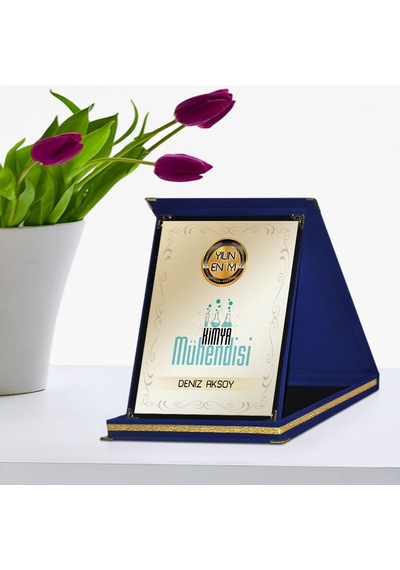 Kişiye Özel Yılın En İyi Kimya Mühendisi Lacivert Plaket Ödülü - N11.24678
