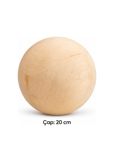 Ahşap Top - Küre 20 Cm Çap Belirtilmemiş