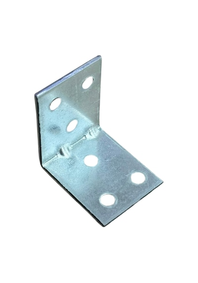Cateksss Mobilya Dolap Köşe Bağlantı Sabitleme L Demir Gönye No:8 30x2x35x35 Mm - 26 Lı Paket Gümüş