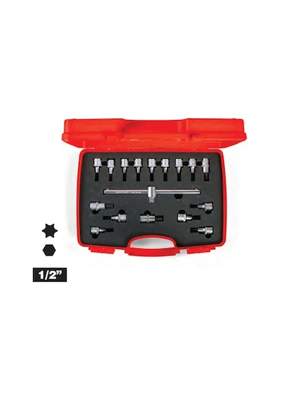 İzeltaş Lokmalı Allen Uç Star Torx Uç Takım 17 Parça 1113 00 6017