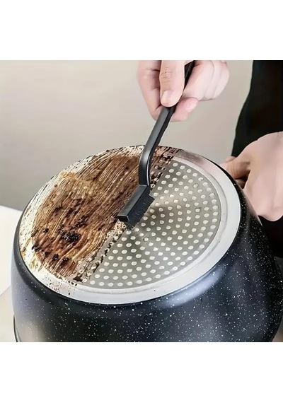 Tr 6'li Mini Tel Fırça Seti Aspiratör Musluk Duşakabin Lavabo Fırın Ocak Mutfak Derz Banyo Tuvalet Pas Yağ Tem