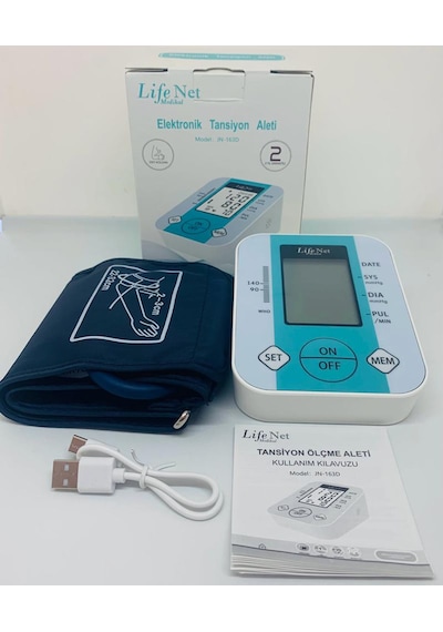 Life Net Medikal JN-163D Koldan Ölçer Dijital Tansiyon Aleti Yeşil