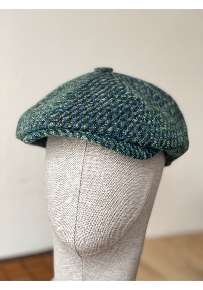 Aida Jewelss Kışlık Özel Kumaş Yünlü Peaky Blinders Model Dökümlü Unisex Yünlü Kasket Şapka Haki