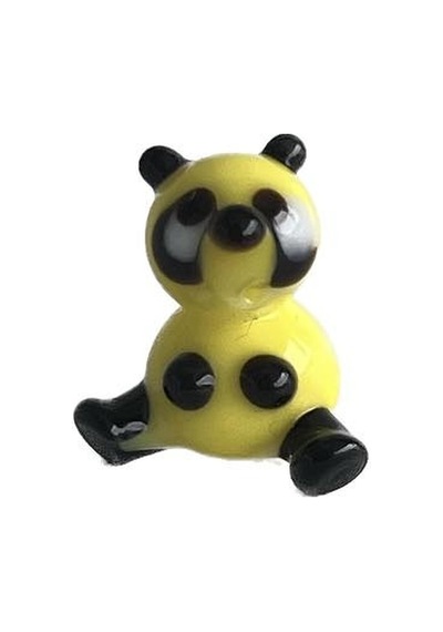 El Yapımı Mini Murano Cam Panda Biblo A98-01