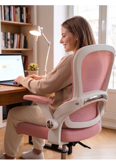 Zeon Büro Ofis Sistemleri // Comfort Pro Milkshake Ofis Çalışma Koltuğu Pembe - Beyaz Zeon Büro Ofis Sistemleri // Comfort Pro Milkshake Ofis Çalışma Koltuğu Pembe - Beyaz