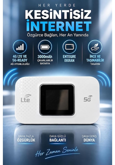 M5 4g Lte 5g Ready Mobil Wifi 3000mah Batarya Type-c 5g