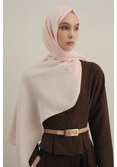 Armine Lyocell Naia Üçgen Monogram Şal 5 39 Pembe