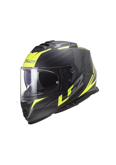 Ls2 Storm Nerve Full Face Motosiklet Kaskı Mat Siyah - Sarı