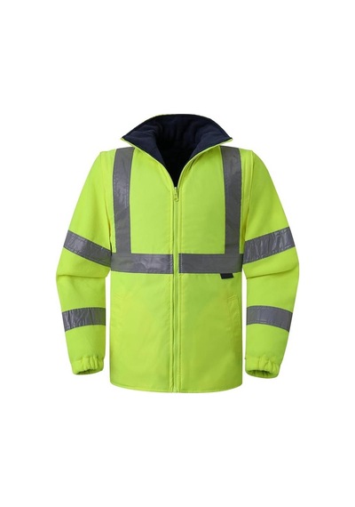 Reflektörlü Oxford Çift Renk 300d Oxford 5+1 Parka Sarı
