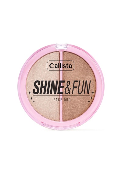 Callista Shine &amp Fun Face Duo 100 Sparkle Crew Allık &amp Aydınlatıcı Paleti
