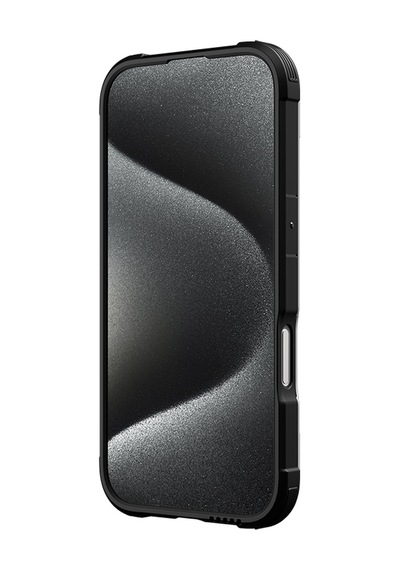 Apple Uyumlu iPhone 16 Kılıf Magsafe Şarj Özellikli Airbagli Raptic Shield Serisi Şeffaf Arka Yüzey Kapak Siyah