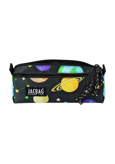 Jacbag Dual Prıme-çift Bölmeli Üçgen Tip Kalem Kutusu Dual Prime-galaksi renkli
