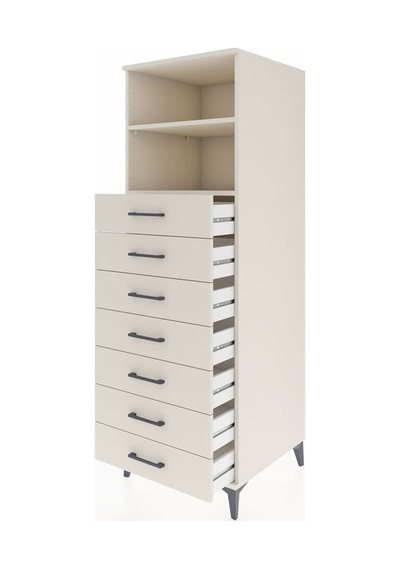 Kronos Dolap 2 Raflı 7 Çekmeceli 60x59x182 Aytaşı-aytaşı Aytaşı