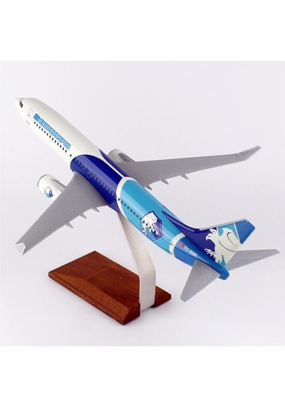 Thy050 1/100 Ölçek, Thy Erzurum Spor Logolu B737-800 Yolcu Uçağı, Sergilemeye Hazır Ahşap Standlı Model-56299