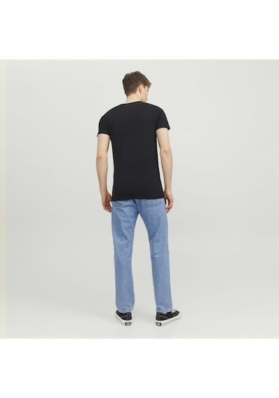 Jack & Jones Yuvarlak Yaka Basic Tisört-Basic 12058529 Siyah