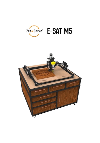 Zetcarve E-sat M5 Cnc Router 60x60 Cm