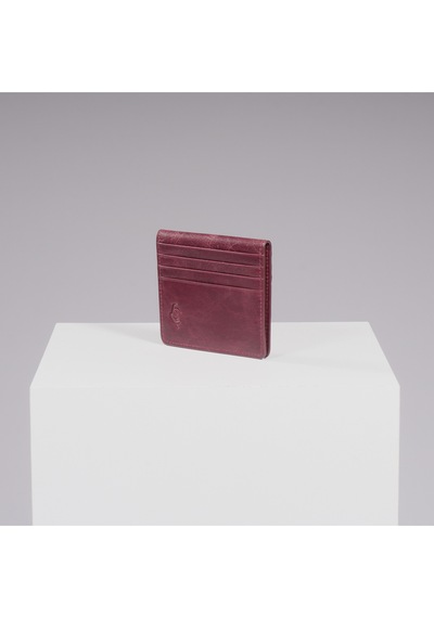 Deerderi London Vintage Deri Kartlık Bordo
