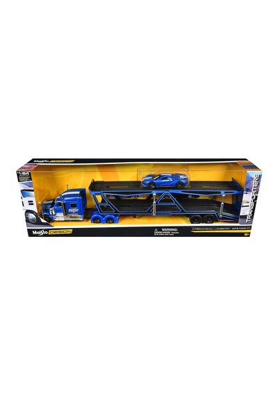 1/64 International Lonestar Taşıyıcı Tır Ve Otomobil Seti 11454-0