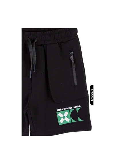 Nk Kids Xo Kids Erkek Çarpı Şort 4-8 Yaş 66510 Siyah - Yeşil
