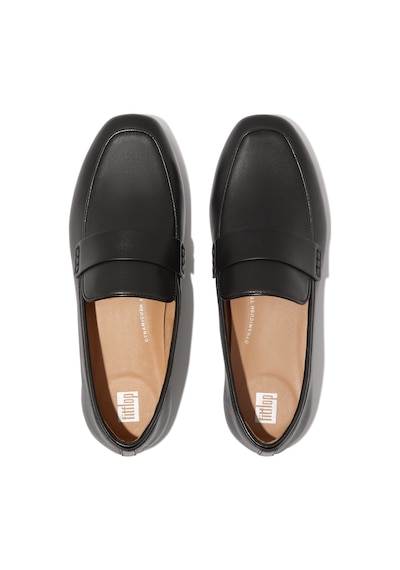 001 Black Klasik Ayakkabı Kadın Hx9-001 Fitflop Delıcato Soft Leather Loafers Black Siyah