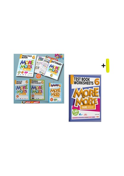 6 More&more Practice Book & Dictionary + Grammar And Vocabulary & Skills + Readers + Test Book 4'lü