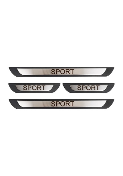 Universal Sport Yazılı Kapı Eşiği Krom Abs 4 Parça