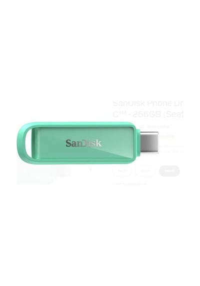 Sandisk Sdıxs0n-256g-gn6nq 256gb Phone Drive With Usb-c-128gb Seafoam Green Flash Bellek