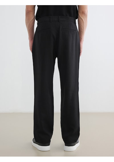Lcw Vision Siyah Regular Fit Gabardin Erkek Pileli Pantolon Lcw Vision Siyah Regular Fit Gabardin Erkek Pileli Pantolon