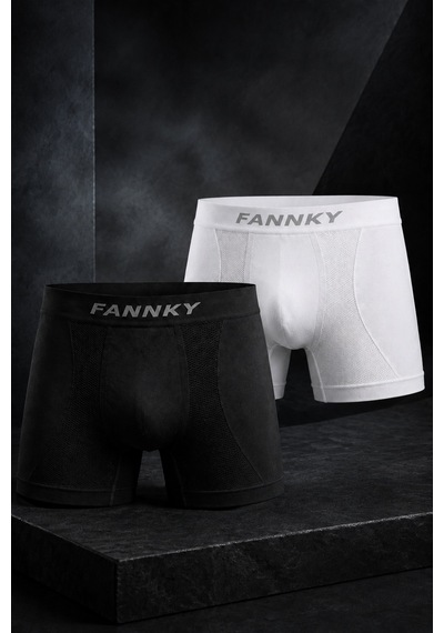 Fit Women Erkek Rahat Esnek Seamless 2 Li Boxer Çok Renkli