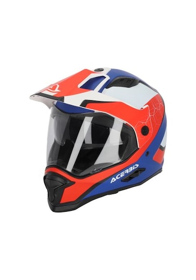 Acerbis Reactıve 22-06 Motosiklet Kaskı Kırmızı - Mavi