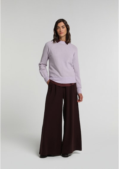 Colin's Colins Regular Fit Yüksel Bel Geniş Paça Kadın Mor Pantolon Cl1082188 Q1.v1 Dpl Dark Plum