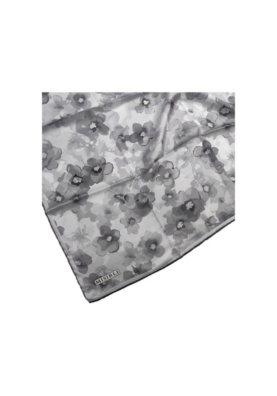 Mim Eşarp Mısırlı Eşarpları Silky Cocoon Trend Polyester Twill Sport Eşarp Gri