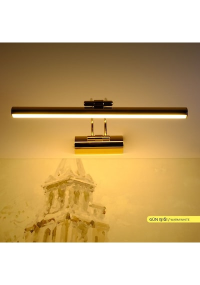 Ack Tablo Apliği Günışığı 6W Siyah Kasa Ledli Ayna, Banyo Apliği Siyah