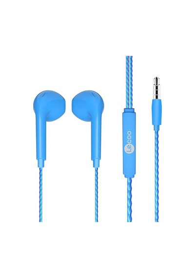 Lecoo Eh104bl 3.5 Mm Jacklı Kablolu Kulak İçi Mikrofonlu Kulaklık Mavi 2