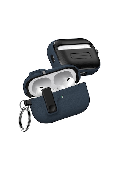 Apple Uyumlu AirPods 4. Nesil İle Uyumlu Kılıf Kilitli Tpu Premium Matte Trip Case Lacivert