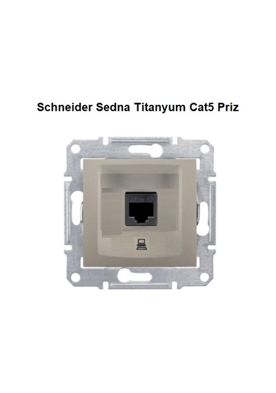 Schneider CAT5 Sedna Titanyum Priz